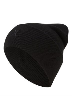 NEW! HURLEY Icon Cuffed Knit Beanie OS.
